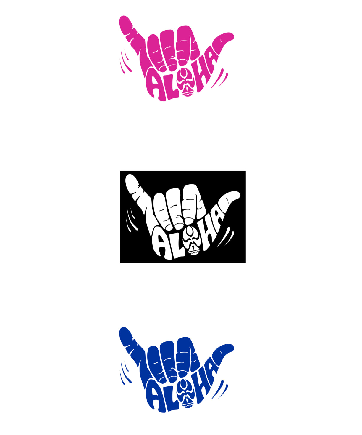 HIC Aloha Shaka Die-Cut Sticker - HIC ENJOY THE RIDE
