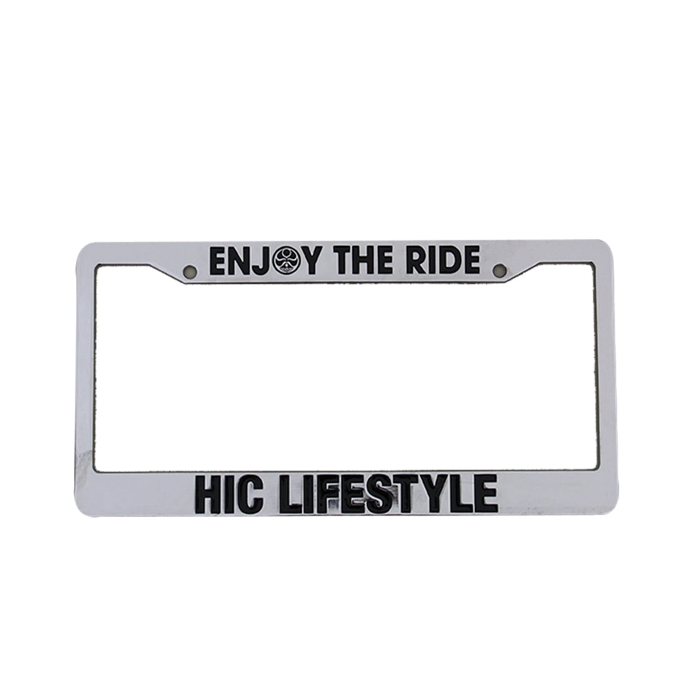 HIC License Plate Frame (Metal) - HIC ENJOY THE RIDE