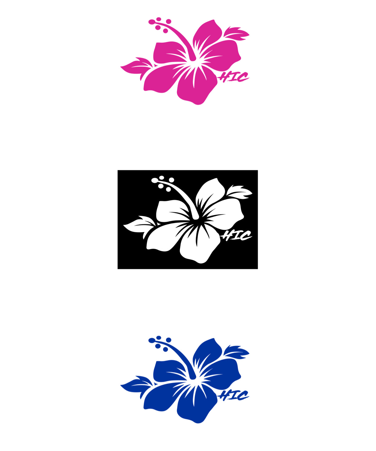 HIC Hibiscus Die-Cut Sticker - HIC ENJOY THE RIDE