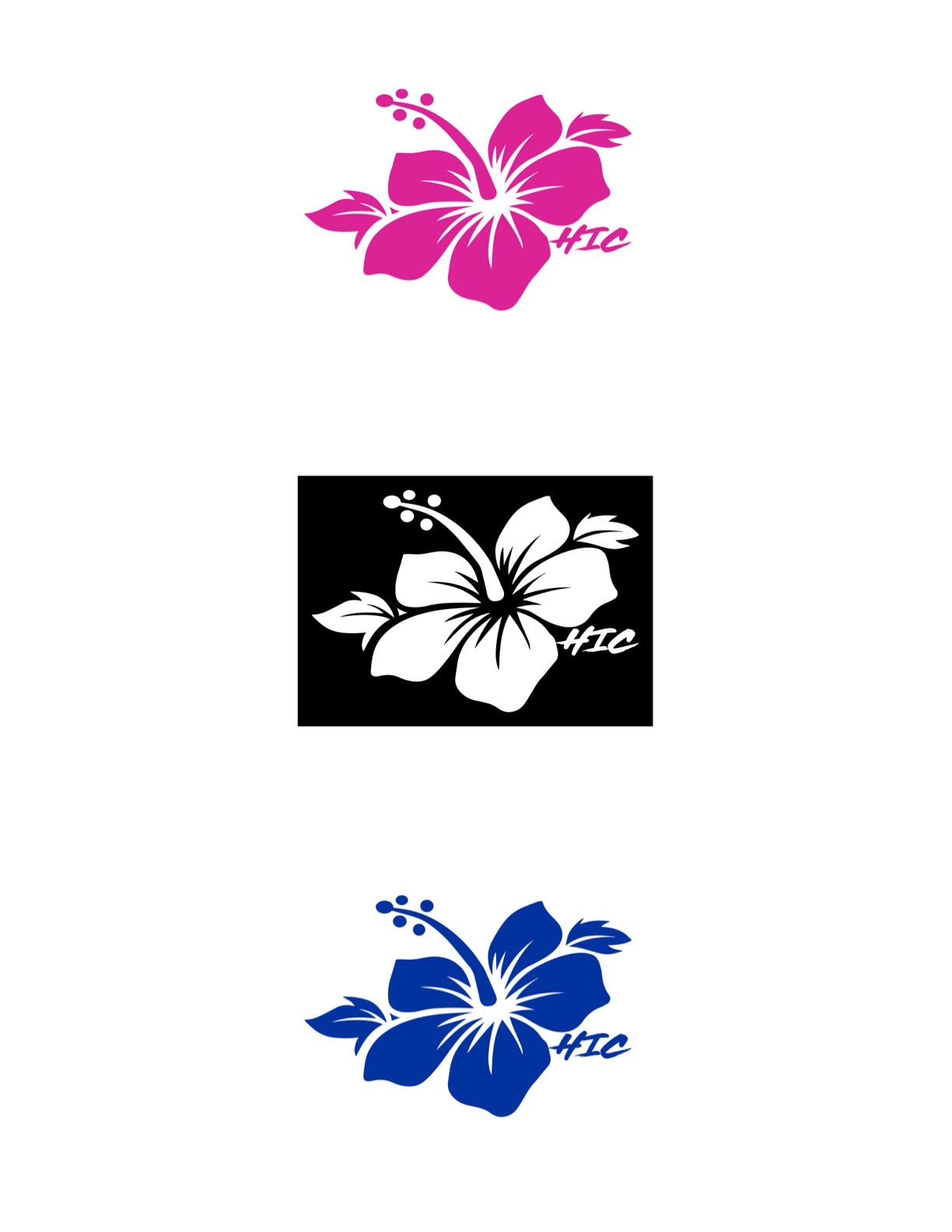 HIC Hibiscus Die-Cut Sticker - HIC ENJOY THE RIDE