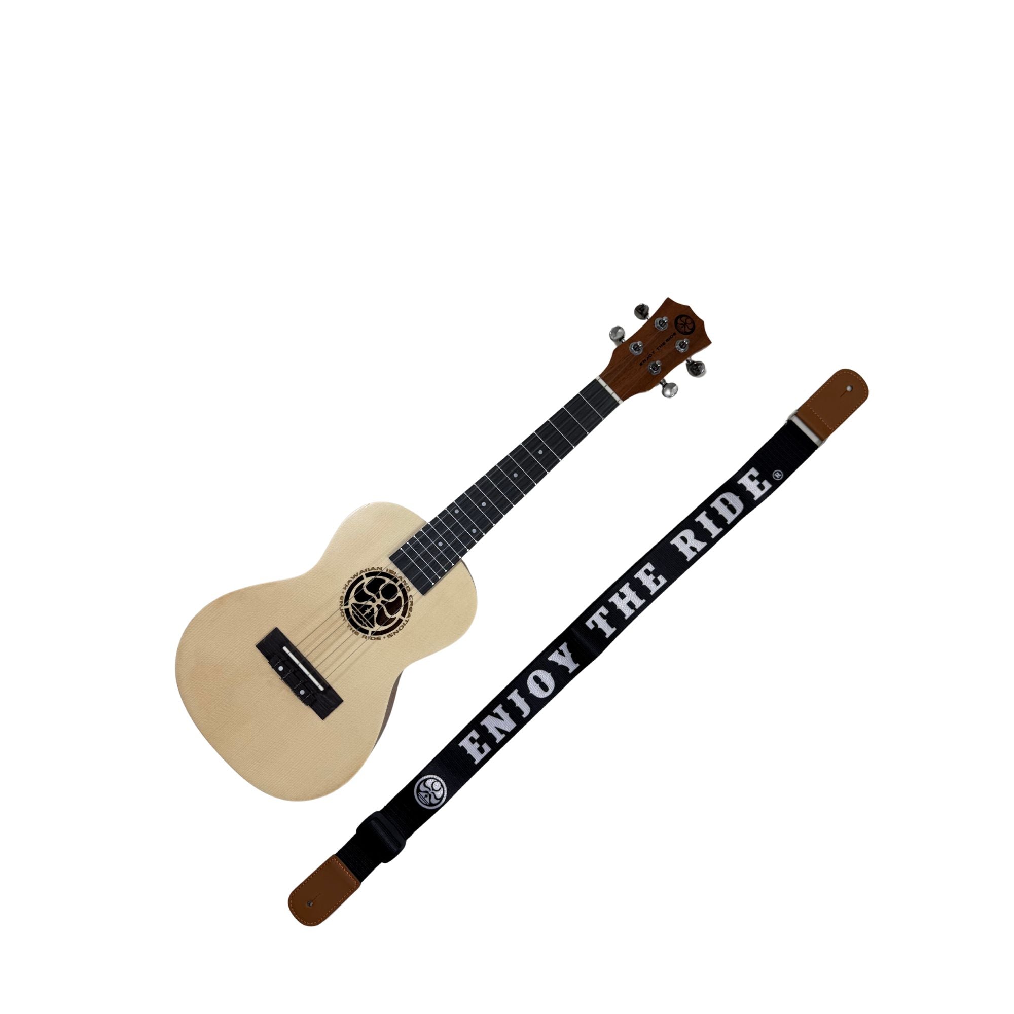 HIC Spruce Concert Ukulele 24" - HIC ENJOY THE RIDE