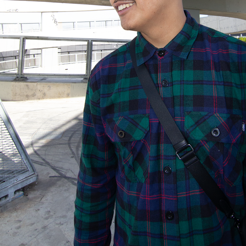 HIC Men's Plaid Flannel Long Sleeve - HIC ENJOY THE RIDE
