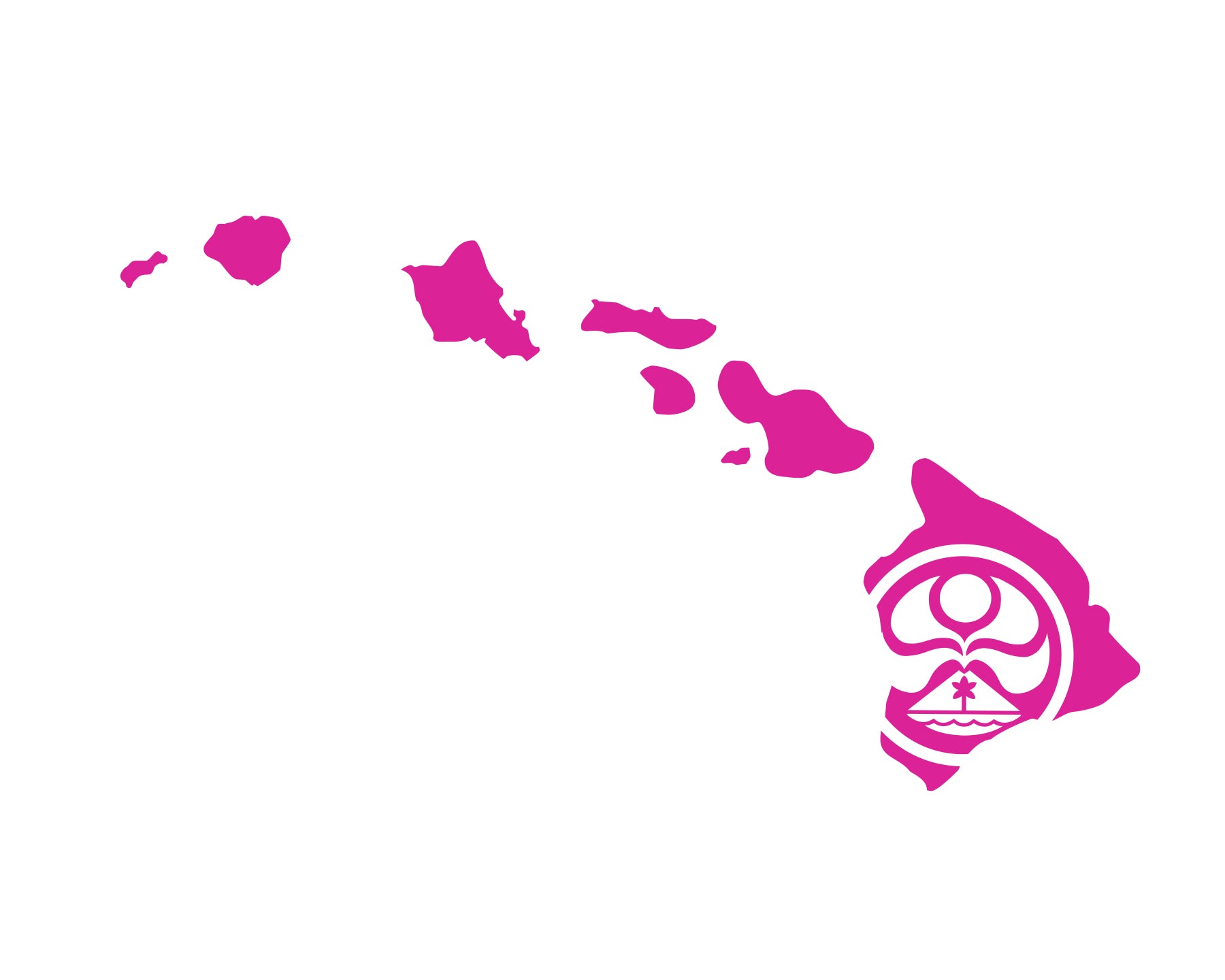 HIC Island Chain Die-Cut Sticker - HIC ENJOY THE RIDE