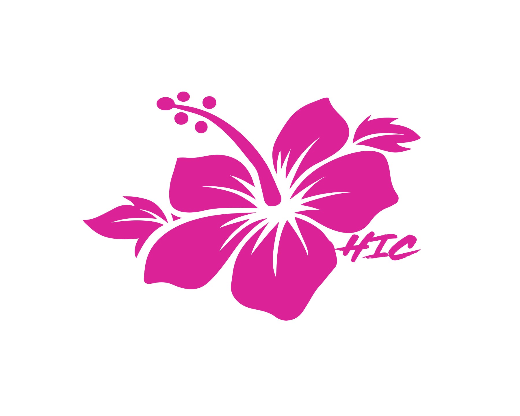 HIC Hibiscus Die-Cut Sticker - HIC ENJOY THE RIDE