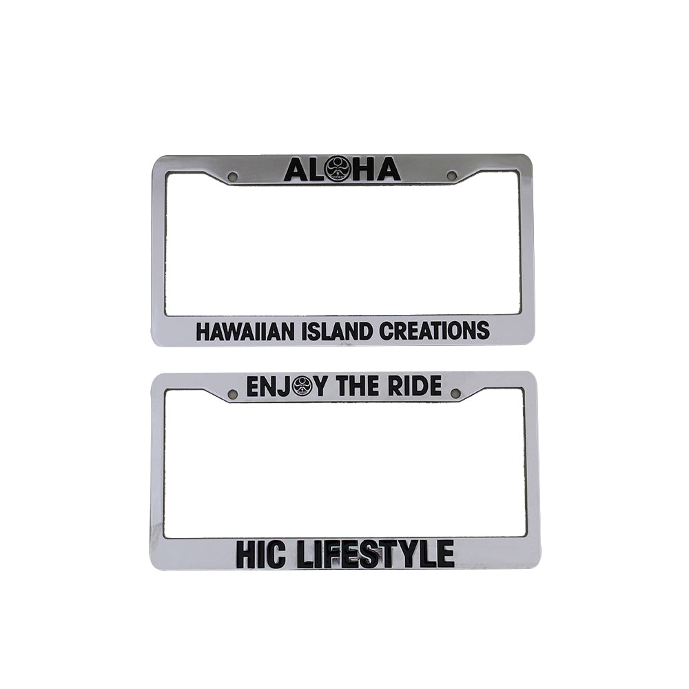 HIC License Plate Frame (Metal) - HIC ENJOY THE RIDE