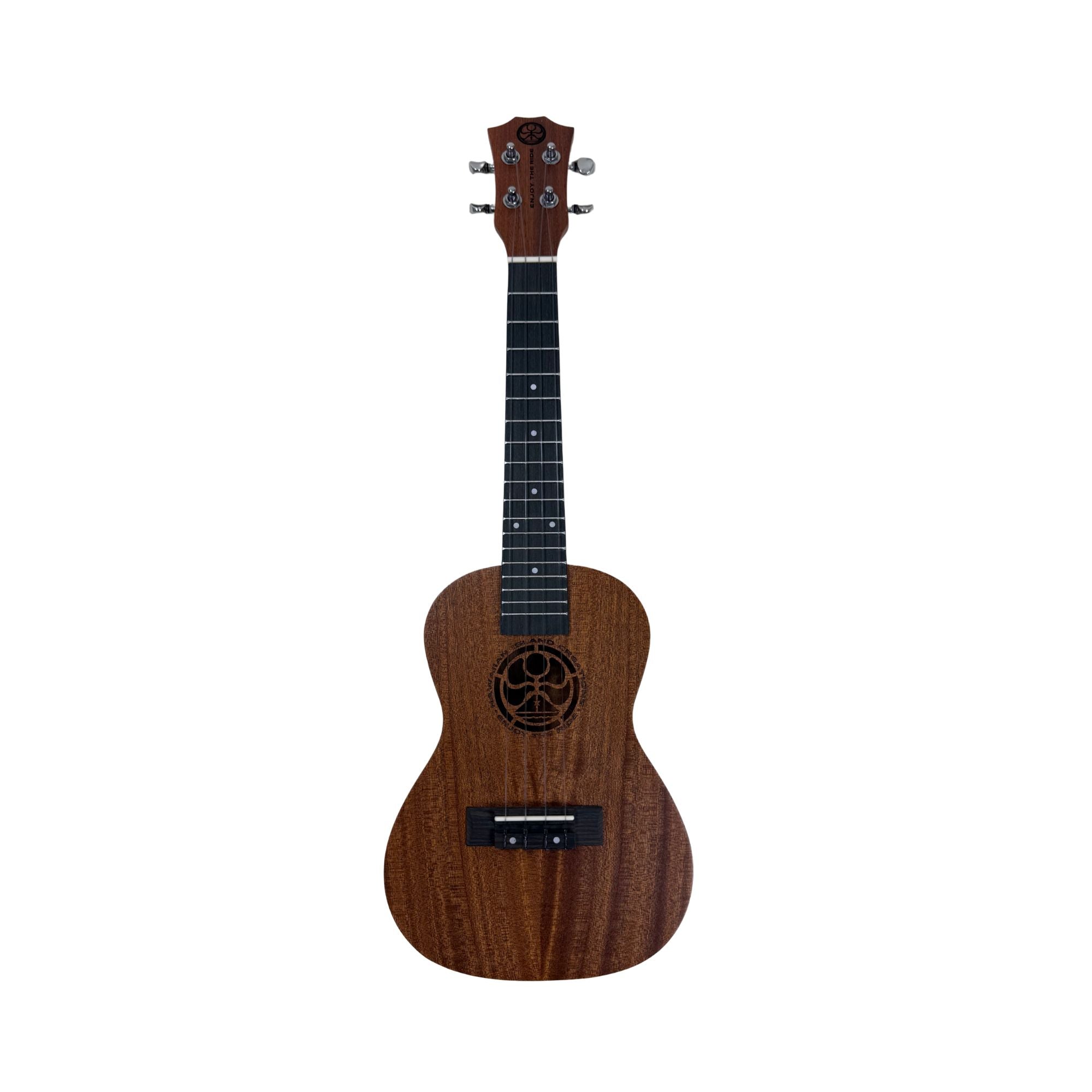 HIC Mahogany Concert Ukulele 24" - HIC ENJOY THE RIDE