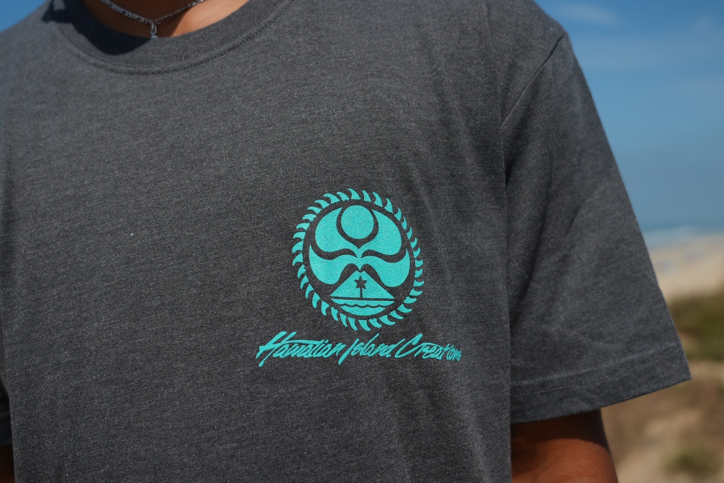 HIC ENJOY THE RIDE spinning wheel T-shirt featuring a printed spinning wheel graphic on a casual cotton shirt.