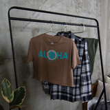 Aloha HIC Women Crop Tee - HIC ENJOY THE RIDE