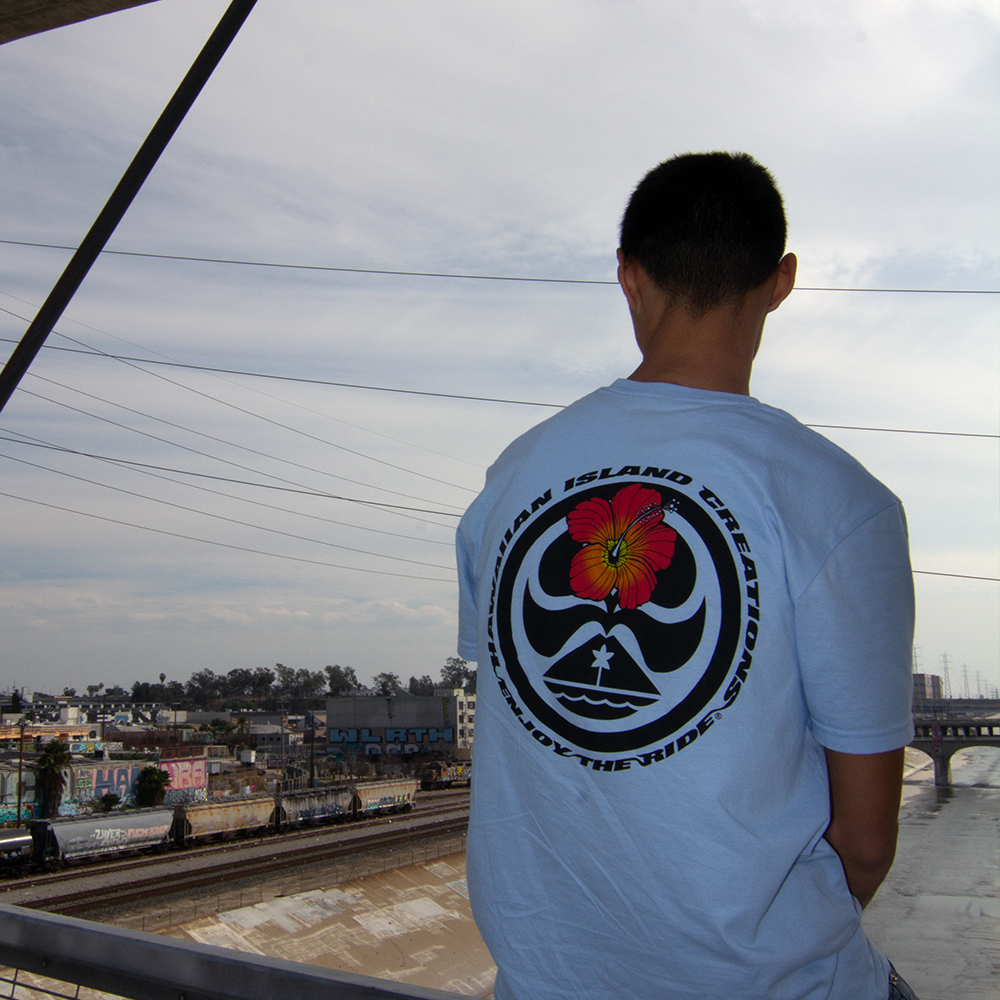 Hibiscus Dot T-Shirt - HIC ENJOY THE RIDE