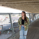 HIC Women Plaid Flannel Long Sleeve