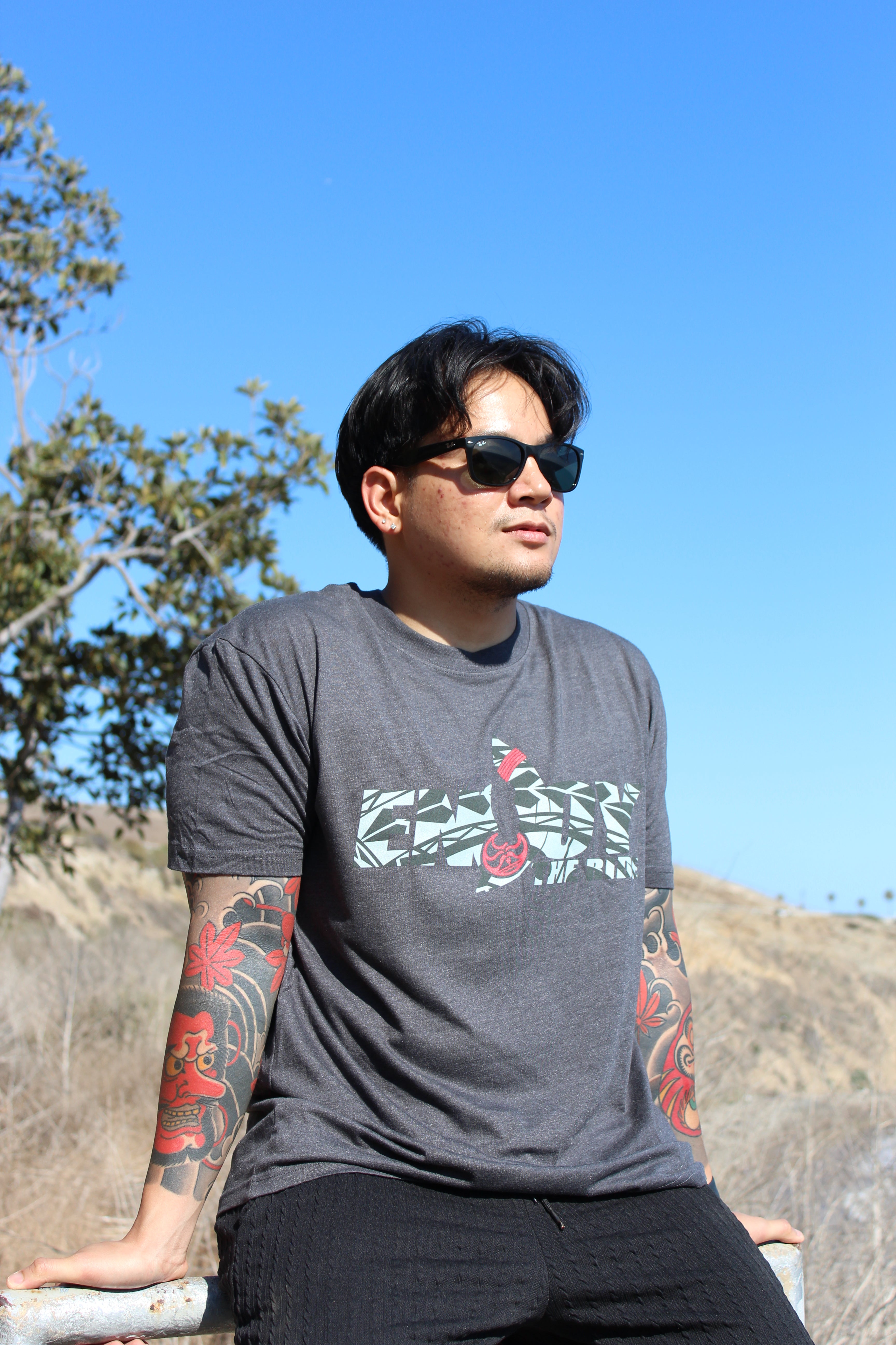 Enjoy Tribal T-shirt - HIC ENJOY THE RIDE