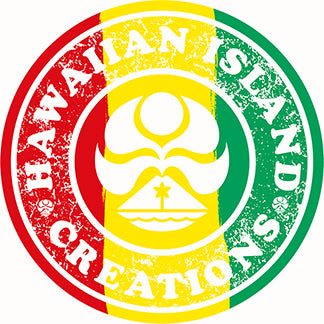 Rasta Circle Mylar Sticker - HIC ENJOY THE RIDE