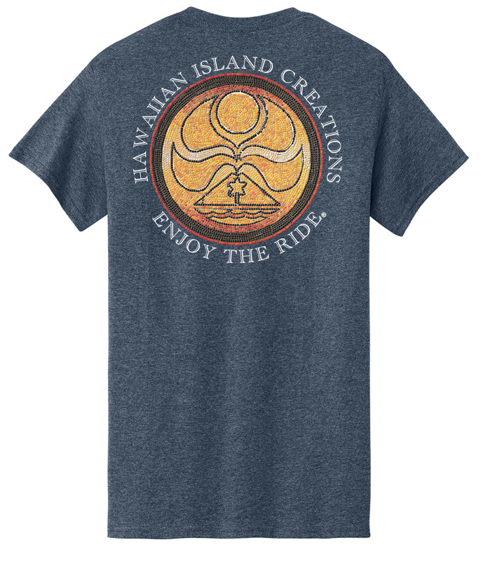 Navy The Ancient Dot T-Shirt by HIC ENJOY THE RIDE featuring a detailed back print with ancient-inspired design and comfortable fit.