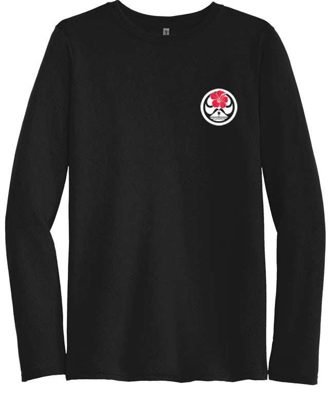 Hibiscus  Dot | Long Sleeve Tee - HIC ENJOY THE RIDE