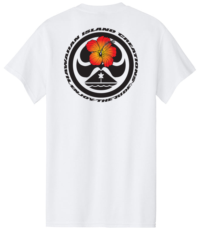 Hibiscus Dot T-Shirt - HIC ENJOY THE RIDE