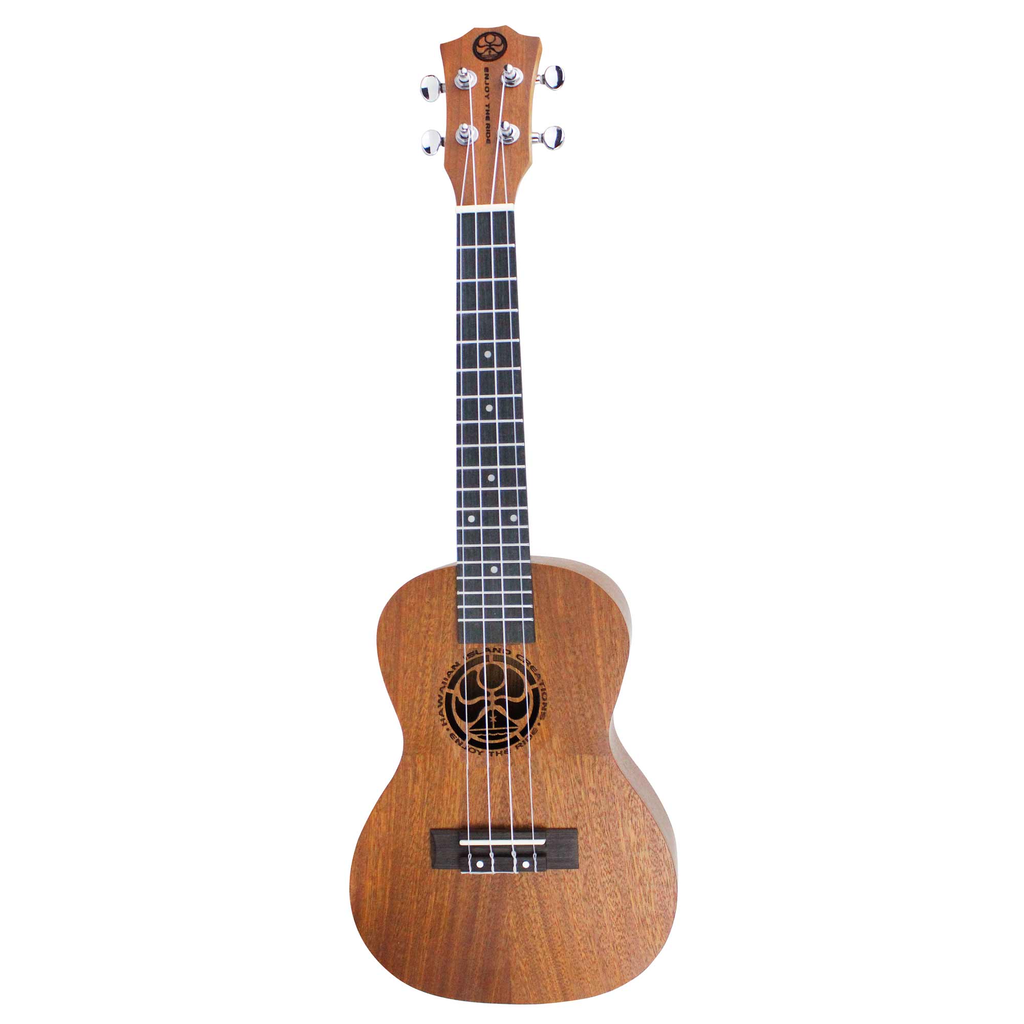 HIC Mahogany Concert Ukulele 24" - HIC ENJOY THE RIDE
