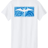 IWA HIC T-Shirt by HIC ENJOY THE RIDE, white back view with graphic print