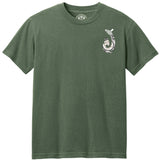 HIC Enjoy the Ride Kailua Hook T-Shirt with a front graphic design featuring a Kailua image in military style.