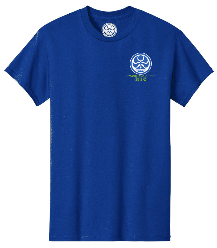 Royal blue No ka Oi T-Shirt by HIC ENJOY THE RIDE featuring a front graphic design and casual fit.