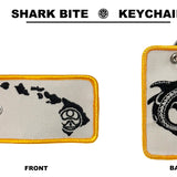 HIC ENJOY THE RIDE 2-sided embroidered Sharkbite keychain‑alt text