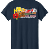HIC ENJOY THE RIDE Da Uke T-shirt in navy, back view with ukulele graphic