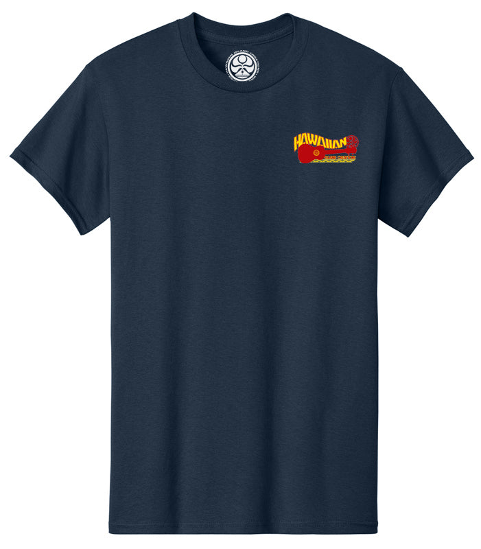 HIC ENJOY THE RIDE Da Uke T-shirt in navy, front view