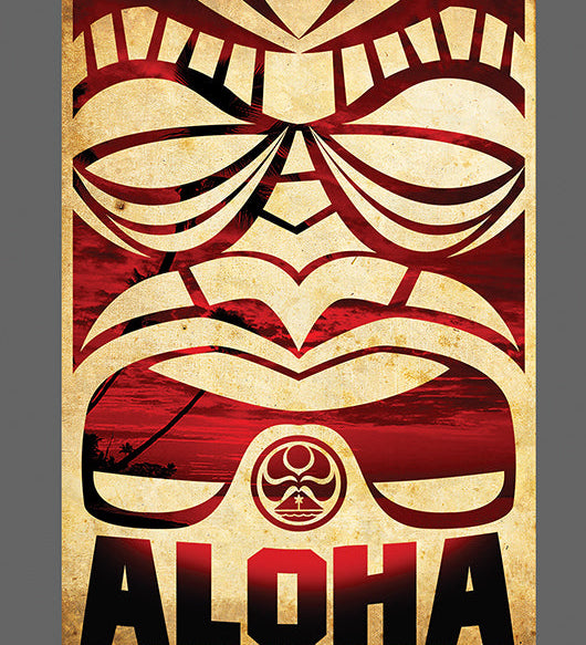 Aloha Tiki Sticker - HIC ENJOY THE RIDE