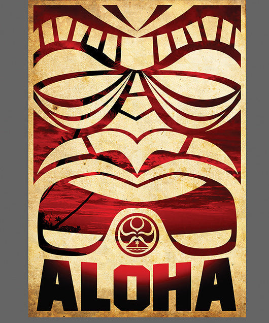 Aloha Tiki Sticker - HIC ENJOY THE RIDE